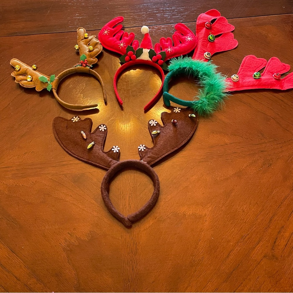 Christmas Bundle of Reindeer Antlers Hair Bands